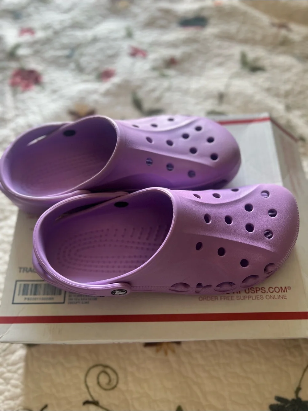 Crocs Mens Size 11 Lavender Classic Slingback Comfort Clog Sandals